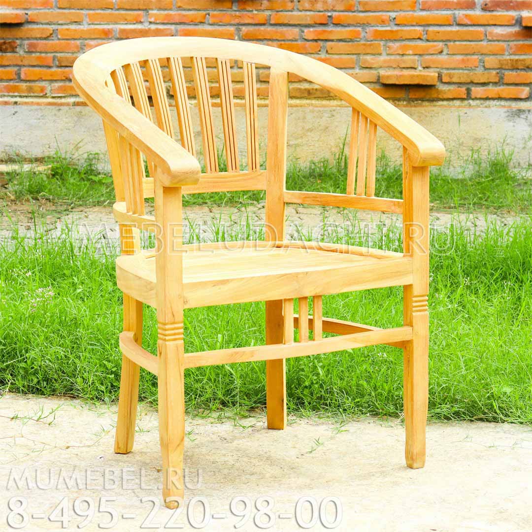 Кресло из дерева для дачи Крым